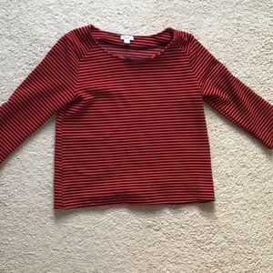 Splendid black and red striped top SP